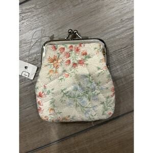 Longaberger VINTAGE BLOSSOMS Coin Purse NEW